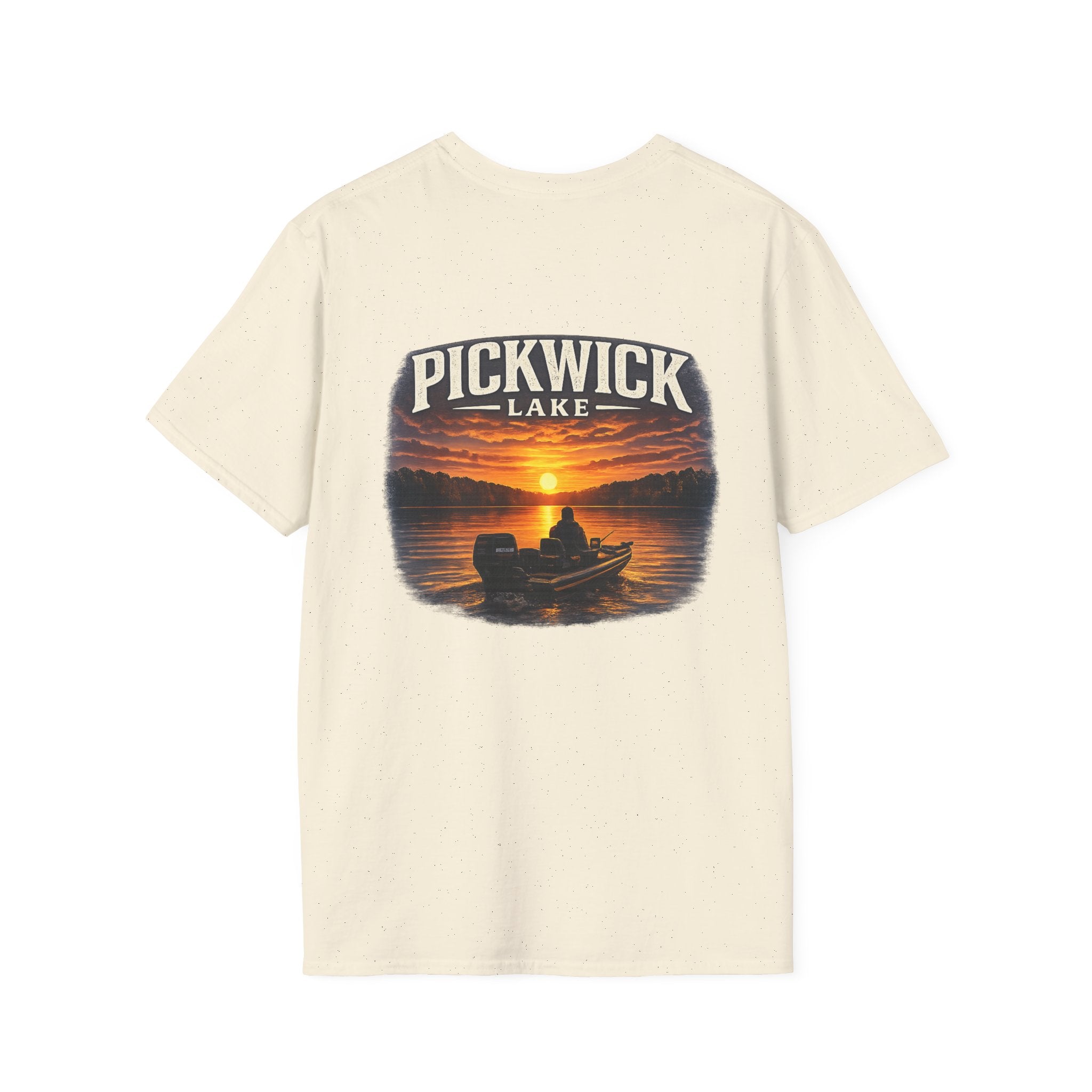 Fisherman on Pickwick Lake Unisex Softstyle T-Shirt