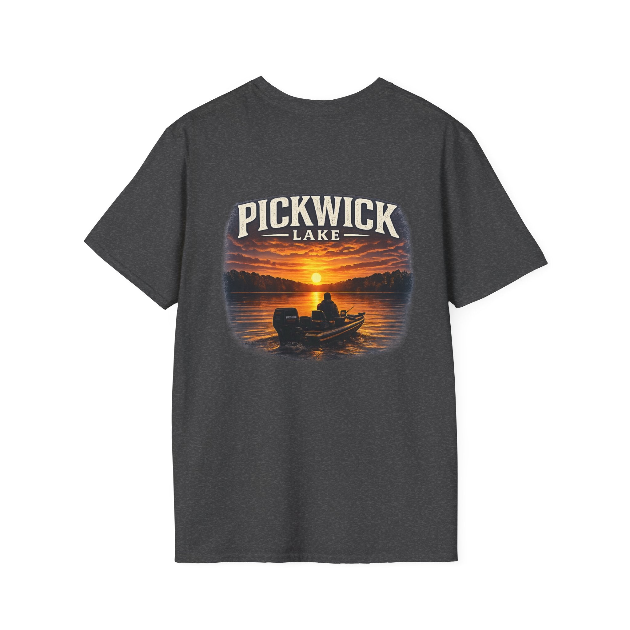 Fisherman on Pickwick Lake Unisex Softstyle T-Shirt