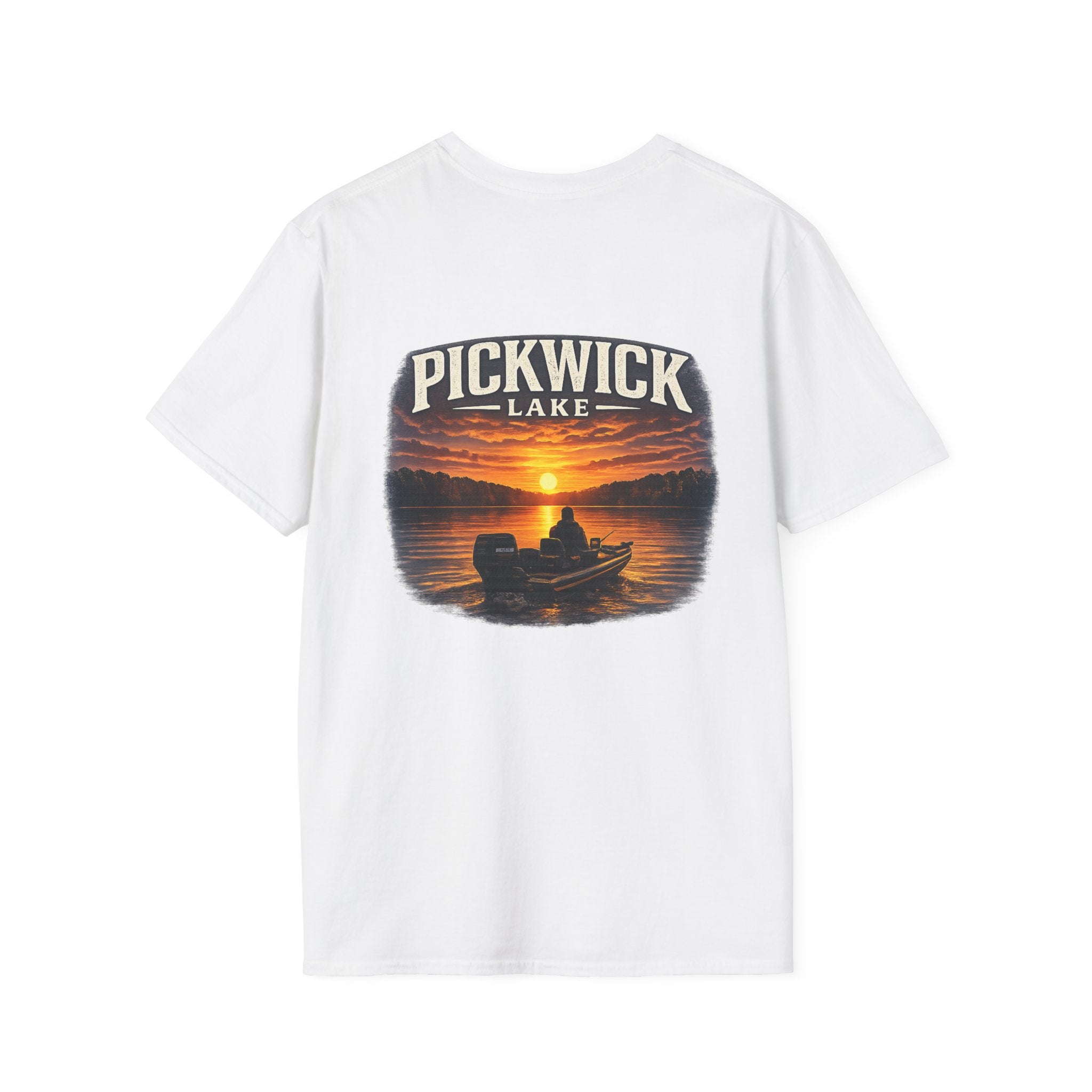 Fisherman on Pickwick Lake Unisex Softstyle T-Shirt